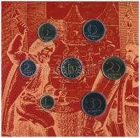 2000. 1Ft-200Ft (7xklf) forgalmi sor szettben + "200Ft Milennium" + 2001. 1Ft-100Ft (7xklf...