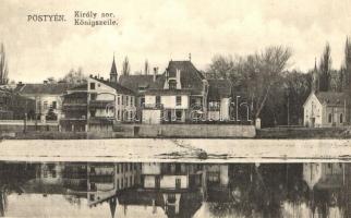 Pöstyén, Piestany; Király sor, kápolna / Königszeile / alley, chapel