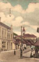 Rózsahegy, Ruzomberok; Király utca, Eichel Salamon üzlete. Kiadja Klimacek Sándor / street view with shops (EK)