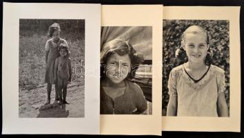 cca 1930 Kis fotógyűjtemény: portrék, gyermekfotók, szociofotók vegyesen, összesen 57 db, 17,5×23 cm...