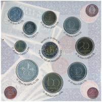 1997. 50f-200Ft (10xklf) forgalmi sor, benne 200Ft Ag "Deák", karton díszcsomagolásban T:B...