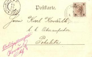 1899 Lodenice, Lodenitz; Hauptstrasse / main street