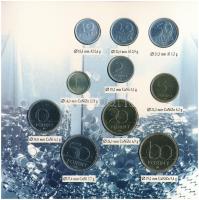 1996. 10f-100Ft 10klf db "50 éves a forint" forgalmi sor dísztokban T:BU 
Adamo FO29