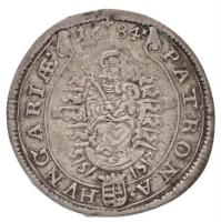 1684K-B 15kr Ag "I. Lipót" Körmöcbánya (6,35g) T:2 ph. / Hungary 1684K-B 15 Kreuzer Ag &qu...