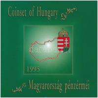 1995. 10f-200Ft (11xklf) forgalmi sor dísztokban, benne 200Ft Ag Deák, Magyarország pénzérméi sorozat T:BU Adamo FO28.2