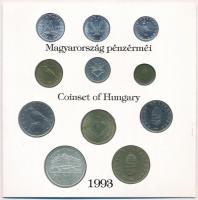 1993. 10f-200Ft (11xklf) forgalmi sor dísztokban, benne 200Ft Ag "MNB" T:BU 
Adamo FO26.2