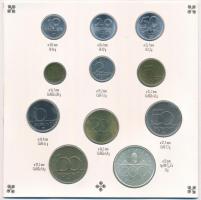 1993. 10f-200Ft (11xklf) forgalmi sor dísztokban, benne 200Ft Ag "MNB" T:BU 
Adamo FO26.2