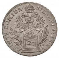 1765EVM-D / BH 20kr Ag "Lotharingiai Ferenc" (6,65g) T:1-,2 / Hungary 1765EVM-D / BH 20 Kr...