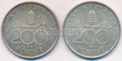 1994. 200Ft Ag "Deák" (2x) T:2