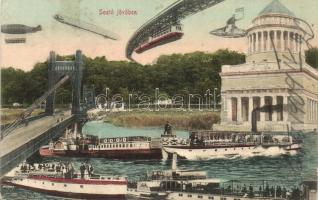 Nyíregyháza, Sóstó; a jövőben montázslap / in the future montage  (EK)