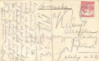 1918 Kolozsvár, Cluj; 4 db eredeti ritka fotó képeslap a sziklaomlás utáni romokkal / 4 original rar...