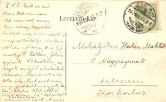 Zilah, Zalau; Artézi kút, üzletek, tér / square, shops, artesian well (EK)