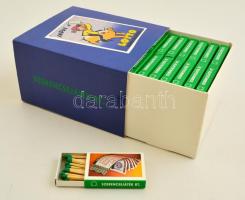 Szerencsejáték Rt. gyufagyűjtemény, 52 doboz reklámos gyufával