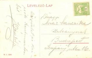 Pannonhalma, Győrszentmárton; Piac tér, Lehner Vilmos és fia üzlete. W.L. 2498