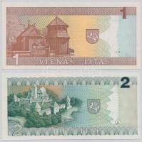 Litvánia 1994. 1L + 1993. 2L T:I
Lituhania 1994. 1 Litas + 1993. 1 Litai C:UNC
Krause 53, 54