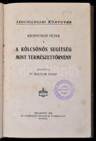 A Szociológiai Könyvtár 4 kötete: Feliz La Dantec: a biológiai filozófia elemei. H. Leopold Lajos: A...