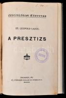 A Szociológiai Könyvtár 4 kötete: Feliz La Dantec: a biológiai filozófia elemei. H. Leopold Lajos: A...