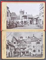 1896 Budapest, Ezredéves Kiállítási Emlék. Ős Budavár - leporellofüzet 12 képpel / Memorial leporell...