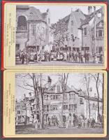 1896 Budapest, Ezredéves Kiállítási Emlék. Ős Budavár - leporellofüzet 12 képpel / Memorial leporell...