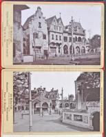 1896 Budapest, Ezredéves Kiállítási Emlék. Ős Budavár - leporellofüzet 12 képpel / Memorial leporell...