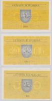 Litvánia 1991. 0.10T + 0.20T + 0.50T T:I
Lithuania 1991. 0.10 Talonas + 0.20 Talonas + 0.50 Talonas...