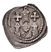 1205-1235. Denár Ag II. András vagy Friesachi? (1,1g) T:2 /  Hungary 1205-1235. Denar Ag Andreas II or Friesach? (1,1g) C:XF Huszár: 286?, Unger I.: 211?
