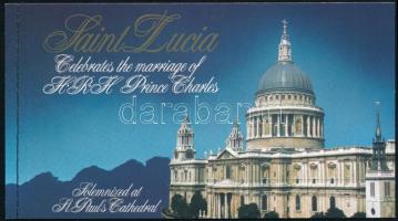 Károly herceg és Lady Diana esküvője bélyegfüzet, Prince Charles and Lady Diana's wedding stamp-booklet