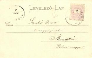 1899 Tátra, Magas Tátra, Vysoké Tatry; Csorbai állomás, fogaskerekű vasút / funicular railway statio...