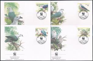 WWF Camel pigeon set + 4 FDC WWF: Bütykös galamb sor + 4 FDC