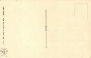 C'est juré! / WWII Anti-Hitler mocking graphic art postcard, tank. Collection Comique Militaire...