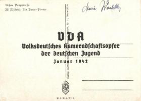 Unsere Panzerwaffe, Ein Panzer Pionier / WWII German military art postcard. ODA P.i.R. 9. Nr. 6. s: ...