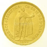 1895KB 20K Au "Ferenc József" (6,75g/0.900) Körmöcbánya T:1-,2 /  Hungary 1895KB 20 Korona Au "Franz Joseph" Kremnitz (6,75g/0.900) C:AU,XF Adamo K9, Krause KM#486