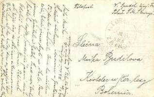 1915 Pola, SMS Zrínyi osztrák-magyar Radetzky-osztályú pre-dreadnought csatahajó matrózainak csoport...