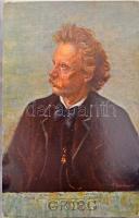 19 darabos régi zenész képeslap gyűjtemény albumban / 19 pre-1945 musician postcards in album