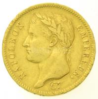 Franciaország / Első Császárság 1811A 40Fr Au "I. Napóleon" (12,92g/0.900) T:2,2- ph., karc / France / First Empire 1811A 40 Francs Au "Napoleon I" (12,92g/0.900) C:XF,VF edge error, scratched Krause KM#696.1