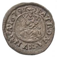 1679K-B Denár Ag I. Lipót Körmöcbánya (0,56g) T:1,1- / Hungary 1679K-B Denar Ag Leopold I. Kremnitz (0,56g) C:UNC,AU Huszár: 1508., Unger II.: 1107