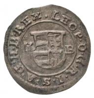 1679K-B Denár Ag "I. Lipót" Körmöcbánya (0,56g) T:1,1- / Hungary 1679K-B Denar Ag "Le...