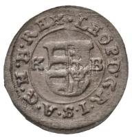 1680K-B Denár Ag "I. Lipót" Körmöcbánya (0,67g) T:2,2- / Hungary 1680K-B Denar Ag "Le...