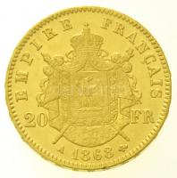 Franciaország / Második Császárság 1868A 20Fr Au "III. Napóleon" (6,47g/0.900) T:2 ph.
/ ...