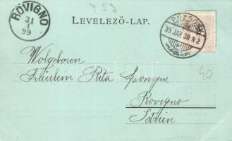 1899 Pozsony, Pressburg, Bratislava; Nyaraló telep a Kárpátokban Pozsonynál. Schmidt Edgar / Villenv...