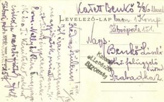 Cserépalja, Crepaja; Fő utca, Községháza. Dajkovits J. utóda kiadása + Katonai ellenőrző bizottság p...