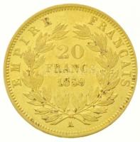 Franciaország / Második Császárság 1859A 20Fr Au "III. Napóleon" (6,44g/0.900) T:2,2- ph.,...