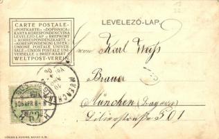 Dunlop pneumatikus gumiabroncs hirdetés. Budapesti vezérképviselet címével (Vas Géza és Fia) / Dunlo...