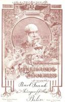 1848-1898 Viribus Unitis. Franz Josephs 50th anniversary of reign, Art Nouveau, floral s: Rosenberger (EK)