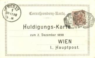 1848-1898 Huldigungs-Ferngruss Zur Erinnerung an das 50 jähr. Regierungsjubiläum / Franz Joseph'...