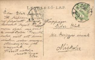 1906 Kassa, Kosice; megkoszorúzott Honvéd szobor / wreathed heroes monument. Nyulászi B. photo