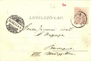 1899 Marosújvár, Ocna Mures; látkép a Báncáról / view from the hill