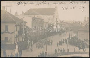 1906 Késmárk, Kezmarok; Thököly Imre fejedelem temetése / funeral of Count Imre Thököly de Késmárk. photo