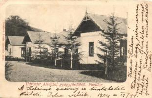 Alváca, Vata de Jos; Gyógyfürdő pavilonok. Deutsch Ármin felvétele / spa, bathing pavilions (EK)