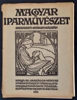 1906 Magyar Iparművészet. XIV. évf. 8 sz. Szerk.: Györgyi Kálmán. Gazdagon illusztrálva, műmelléklettel, rengeteg korabeli reklámmal, linómetszetekkel.